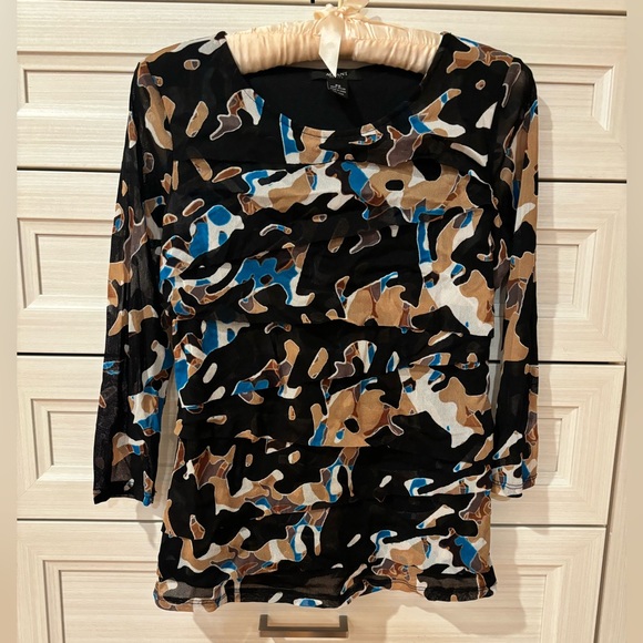 Alfani Multicolor Camouflage Top - Picture 3 of 7